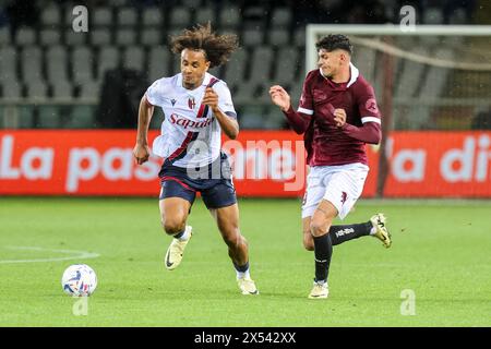 Mai 2024 Turin – Italien – Turin gegen Bologna Serie A 2023/2024 – Grande Torino. Stadion - im Bild: Joshua Zirkzee (9 FC Bologna) Stockfoto