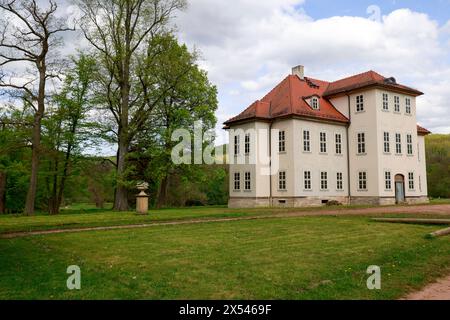 Schloss Wilhelmsthal im thüringischen Gerstungen. Altes Schloss 29.04.24 *** Schloss Wilhelmsthal in Gerstungen, Thüringen altes Schloss 29 04 24 Stockfoto