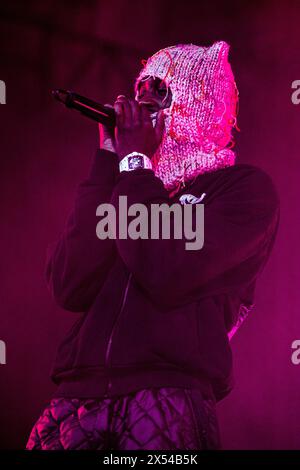 Italien 4. Mai 2024 Lil Tjay - Tione Jayden Merritt Rapper - Live im Alcatraz Mailand © Andrea Ripamonti / Alamy Stockfoto