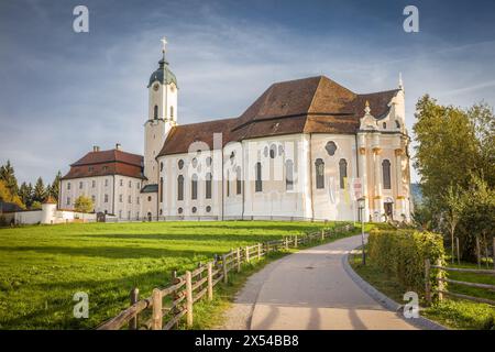 Geographie / Reisen, Deutschland, Bayern, Steingaden, Wallfahrtskirche wies bei Steingaden, ADDITIONAL-RIGHTS-CLEARANCE-INFO-NOT-AVAILABLE Stockfoto