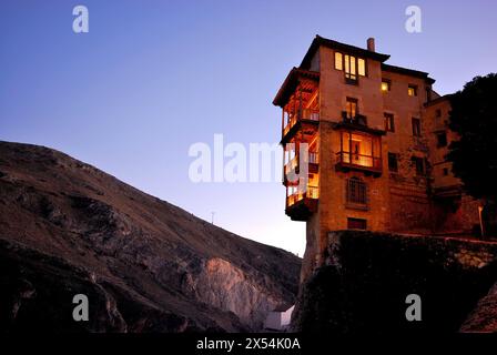 Casas colgantes de Cuenca, España Stockfoto