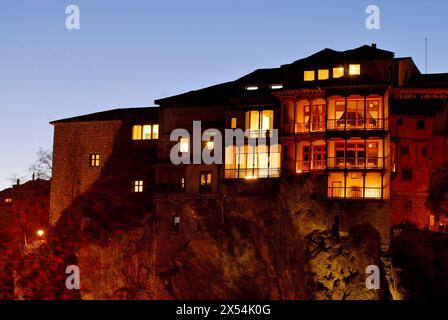 Casas colgantes de Cuenca, España Stockfoto