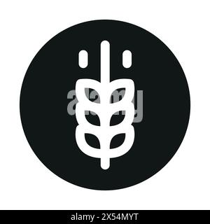 Total carbohydrates line black icon. Nutrition facts. Stock Vektor