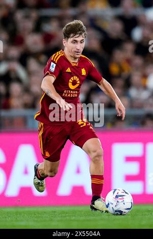 Rom, Italien. Mai 2024. Tommaso Baldanzi von AS Roma während des Spiels der Serie A TIM zwischen AS Roma und Juventus FC im Stadio Olimpico am 5. Mai 2024 in Rom. Quelle: Giuseppe Maffia/Alamy Live News Stockfoto