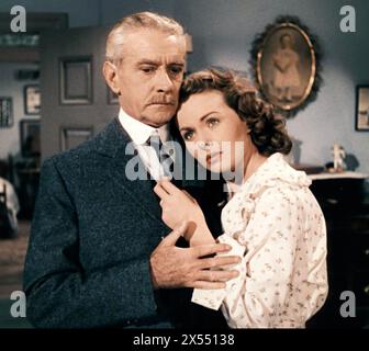 DER 20th Century Fox-Film aus dem Jahr 1950 mit Jeanne Crain als Ann Gilbreth und Clifton Webb als Frank Gilbreth Stockfoto