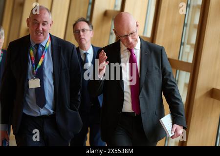 Edinburgh Schottland, Vereinigtes Königreich 07. Mai 2024. John Swinney im schottischen Parlament. Credit sst/alamy Live News Stockfoto