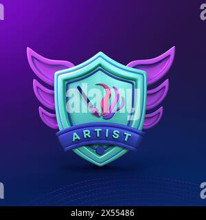 Symbol für 3D-Designobjekte Stockfoto