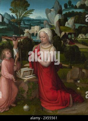 Die Magdalen in einer Landschaft, um 1510–1525. Adriaen Isenbrandt - Stockfoto