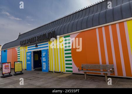 East Point Pavilion in Lowestoft, Suffolk, Großbritannien im April Stockfoto