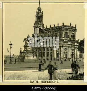 Geographie / Reise, Deutschland, Sachsen, Dresden, Katholische Hofkirche, URHEBERRECHT DES KÜNSTLERS IST NICHT ZU LÖSCHEN Stockfoto