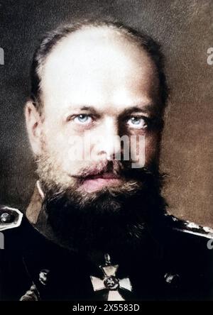 Alexander III. Alexandrowitsch, 10.3.1845–1.11.1894, Kaiser von Russland 1.3.1881–1.11.1894, Porträt, ADDITIONAL-RIGHTS-CLEARANCE-INFO-NOT-AVAILABLE Stockfoto