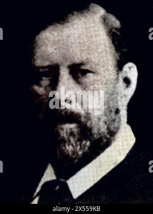 Stoker, Bram (Abraham), 8.11.1847 - 20.4,1912, irischer Autor/Autor, Porträt, ADDITIONAL-RIGHTS-CLEARANCE-INFO-NOT-AVAILABLE Stockfoto