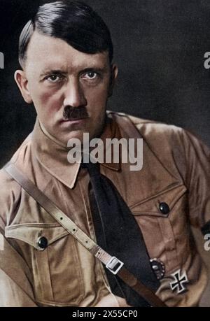 Hitler, Adolf, 20.4.1889 - 30.4,1945, deutscher Politiker (NSDAP), Führer und Reichskanzler 30.1.1933 - 30.4,1945, Porträt, NUR REDAKTIONELLE VERWENDUNG Stockfoto