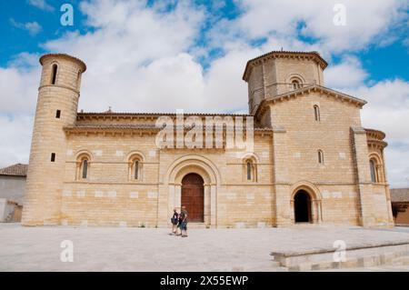 Kirche San Martin. Fromista, Provinz Palencia, Kastilien-Leon, Spanien. Stockfoto