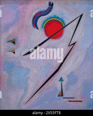 Winkellinie von Wassily Kandinsky (1866–1944), 1930, Öl auf Leinwand Stockfoto
