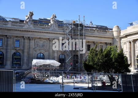 Baustelle im Le Grand Palais für die Olympischen Spiele - Paris - Frankreich Stockfoto