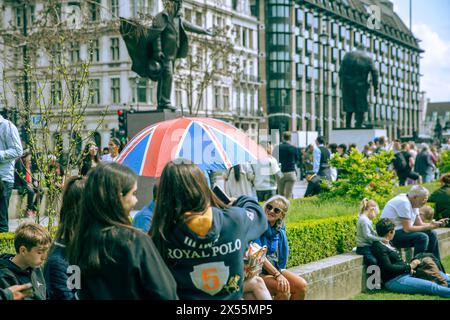 Parliament Square, London. Stockfoto