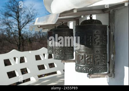 Peace Stupa in Zalaszántó, Bezirk Keszthely, Kreis Zala, Region Westtransdanubien, Ungarn Stockfoto