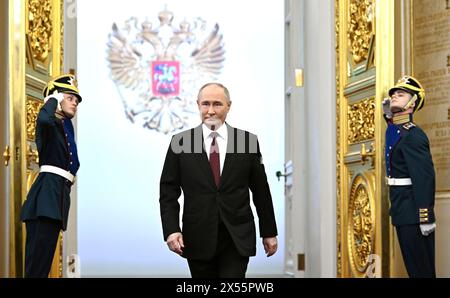 Feierliche Veranstaltungen zur Wiederaufnahme der russischen Präsidentschaft durch Wladimir Putin am 7. Mai 2024. (Foto: Büro des russischen Präsidenten) Stockfoto