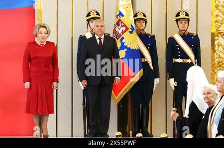 Feierliche Veranstaltungen zur Wiederaufnahme der russischen Präsidentschaft durch Wladimir Putin am 7. Mai 2024. (Foto: Büro des russischen Präsidenten) Stockfoto