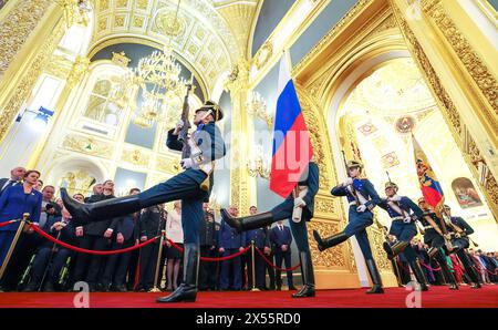 Feierliche Veranstaltungen zur Wiederaufnahme der russischen Präsidentschaft durch Wladimir Putin am 7. Mai 2024. (Foto: Büro des russischen Präsidenten) Stockfoto