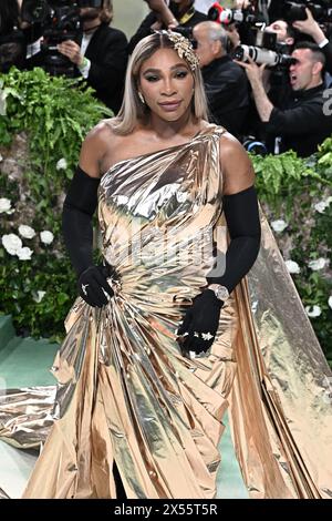 New York, Usa. Mai 2024. Serena William besucht am 6. Mai 2024 die Benefizveranstaltung des Costume Institute 2024 für „Sleeping Beauties: Reawakening Fashion“ im Metropolitan Museum of Art in New York City, USA. Quelle: Abaca Press/Alamy Live News Stockfoto
