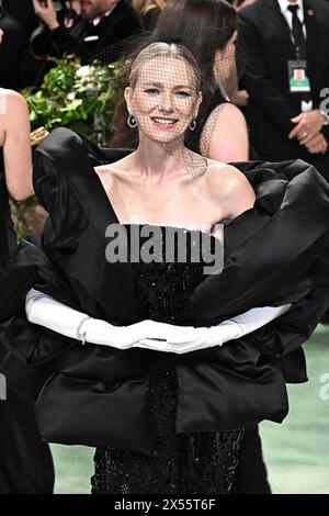 New York, Usa. Mai 2024. Naomi Watts nimmt 2024 am 6. Mai 2024 am Tracht Institute Benefit für „Sleeping Beauties: Reawakening Fashion“ im Metropolitan Museum of Art in New York City, USA, Teil. Quelle: Abaca Press/Alamy Live News Stockfoto