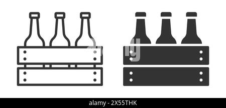 Symbol Für Alkoholbox. Vektorabbildung Stock Vektor