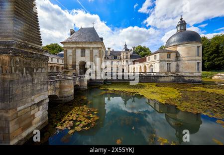 Schloss, Château de Tanlay, Tanlay, Yonne, Burgund, Burgund, Frankreich, Europa Stockfoto