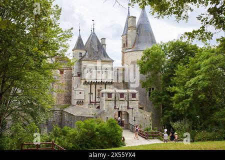 Château de La Rochepot, Côte d'Or, Burgund, Bourgogne, Frankreich, Europa Stockfoto