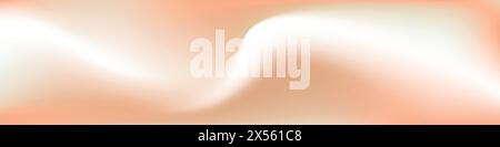 Beigefarbener Hintergrund mit glatten Cremefarben. Banner mit weicher Abstufung von Champagner. Abbildung des flachen Vektors isoliert Stock Vektor