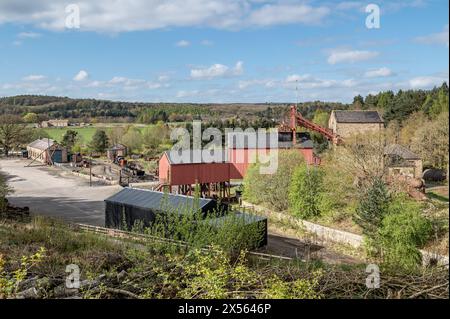 Verlegung der Kohlebergwerke im Beamish Museum, County Durham, England Stockfoto