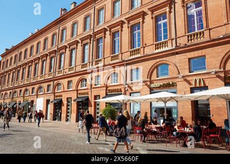 Place du Capitole, Toulouse, Haute Garonne, Midi-Pyrenäen, Frankreich Stockfoto