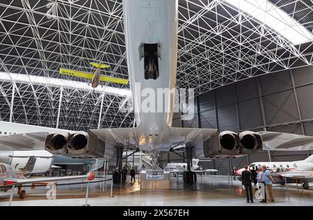 Concorde-Flugzeuge. Aeroscopia. Luftfahrt-Museum. Toulouse. Haute-Garonne. Frankreich. Stockfoto