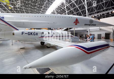 Aeroscopia. Luftfahrt-Museum. Toulouse. Haute-Garonne. Frankreich. Stockfoto