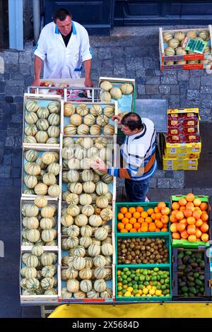 Markt, Place des Lices Quadrat, Rennes, Bretagne, Bretagne, Frankreich Stockfoto