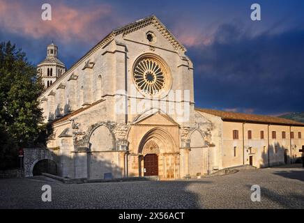 Italien Provinz Latina - Kloster Priverno Fossanova Stockfoto