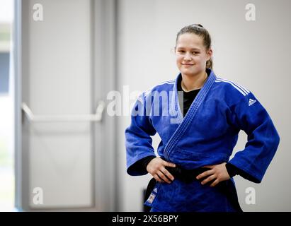 ARNHEM – Judoka Joanne van Lieshout während eines Trainings bei Papendal vor der Judoweltmeisterschaft. ANP SEM VAN DER WAL Stockfoto