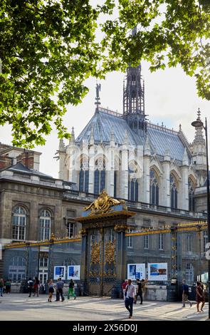 Palais de Justice de Paris und Sainte Chapelle, Paris, Frankreich Stockfoto