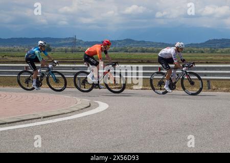 Filippo Ganna seconda tappa Giro d'Italia 2024 provincia di Vercelli Stockfoto