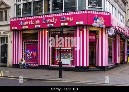 American Candy Shop in Coventry Street, Central London. Stockfoto