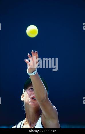 Anna Kournikova nimmt an den Lipton Championships 1997 Teil Stockfoto