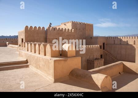 Im Inneren des Nizwa Fort, Nizwa, Oman Stockfoto