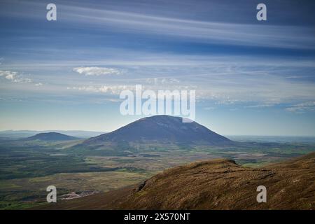 irland Berge Morgennebel Stockfoto