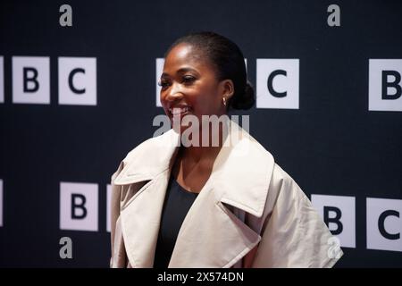 Adelayo Adedayo posiert auf dem roten Teppich vor der Pressezeile vor dem feierlichen Screening von Staffel 2 von „The Responder“ im Fact Picture House Liverpool Stockfoto