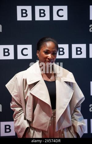 Adelayo Adedayo posiert auf dem roten Teppich vor der Pressezeile vor dem feierlichen Screening von Staffel 2 von „The Responder“ im Fact Picture House Liverpool Stockfoto