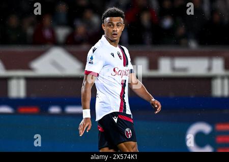 Turin, Italien, 07.05.24: Dan Ndoye (11 Bologna) während des Serie A Spiels zwischen Turin FC und Bologna FC im Olimpic Stadium Grande Turin in Turin, Italia Soccer (Cristiano Mazzi/SPP) Credit: SPP Sport Press Photo. /Alamy Live News Stockfoto