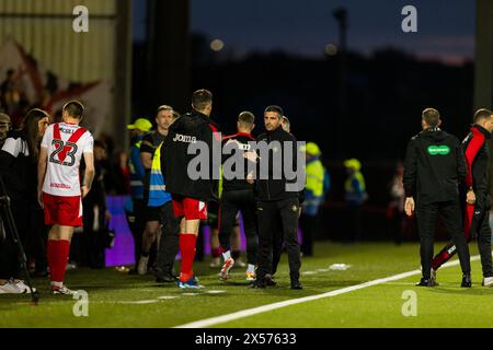 Airdrie, Schottland. Mai 2024. Kris Doolan (Partick Thistle Manager) bei Vollzeit Credit: Raymond Davies / Alamy Live News Stockfoto