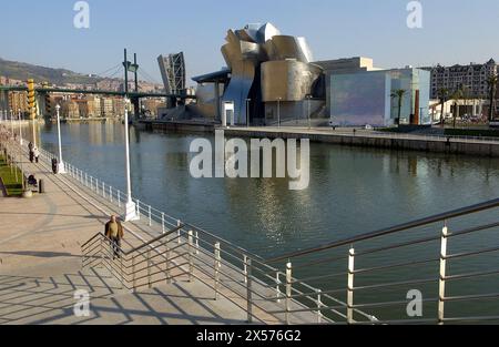 Guggenheim-Museum. Bilbao. Bizkaia. Euskadi. Spanien. Stockfoto