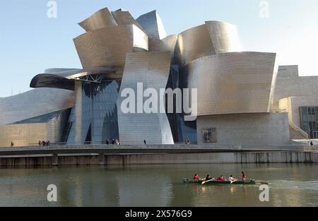 Guggenheim-Museum. Bilbao. Bizkaia. Euskadi. Spanien. Stockfoto